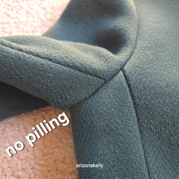 J. Crew Lodge Coat Italian Stadium Wool GREEN Size 0 Nello Gori Retail $350 - Picture 5 of 16